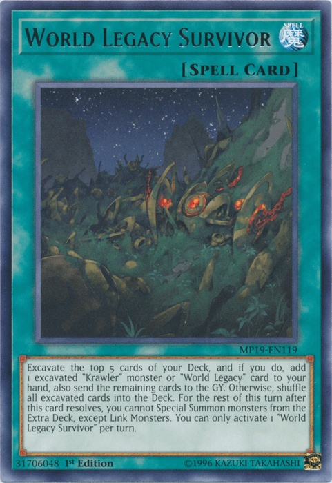 World Legacy Survivor [MP19-EN119] Rare - Josh's Cards