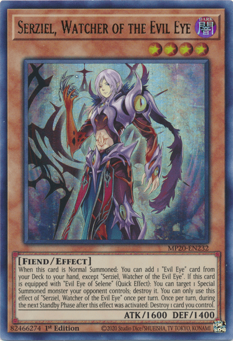 Serziel, Watcher of the Evil Eye [MP20-EN232] Ultra Rare - Josh's Cards