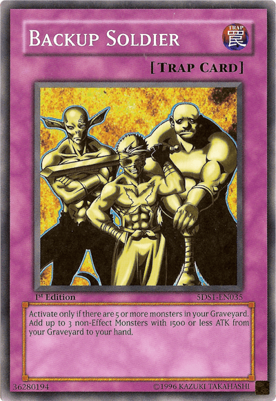Backup Soldier [5DS1-EN035] Common - Josh's Cards