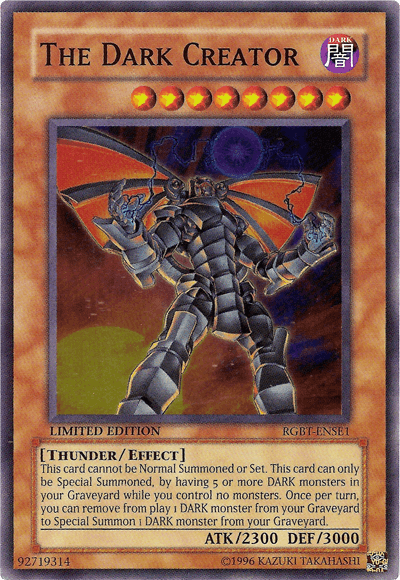 The Dark Creator [RGBT-ENSE1] Super Rare - Josh's Cards