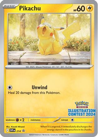 Pikachu (Illustration Contest 2024) 214 - SV Scarlet & Violet Promo Cards