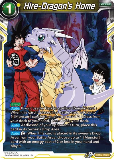 Hire-Dragon's Home (BT15-116) [Saiyan Showdown] Parallel Foil