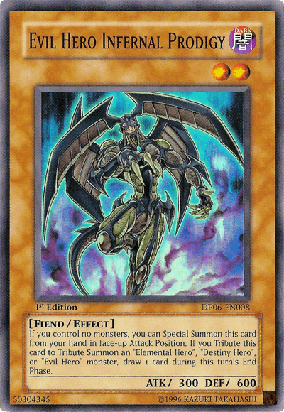 Evil Hero Infernal Prodigy [DP06-EN008] Super Rare - Josh's Cards