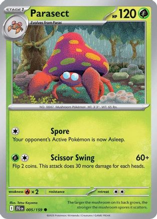 Parasect 005/159 - SV09 Journey Together Reverse Holofoil