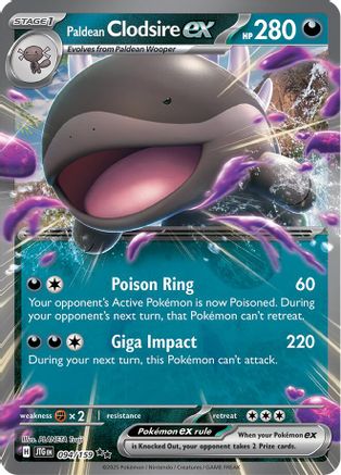Paldean Clodsire ex 094/159 - SV09 Journey Together Holofoil