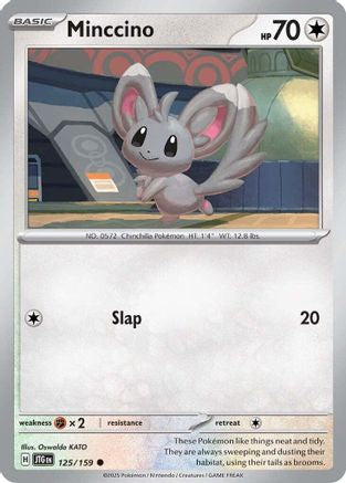Minccino 125/159 - SV09 Journey Together Reverse Holofoil