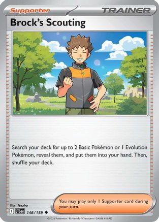 Brock's Scouting 146/159 - SV09 Journey Together Reverse Holofoil