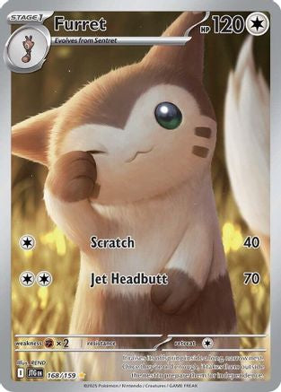 Furret 168/159 - SV09 Journey Together Holofoil