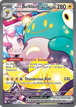 Iono's Bellibolt ex 183/159 - SV09 Journey Together Holofoil