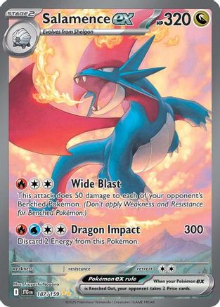 Salamence ex 187/159 - SV09 Journey Together Holofoil