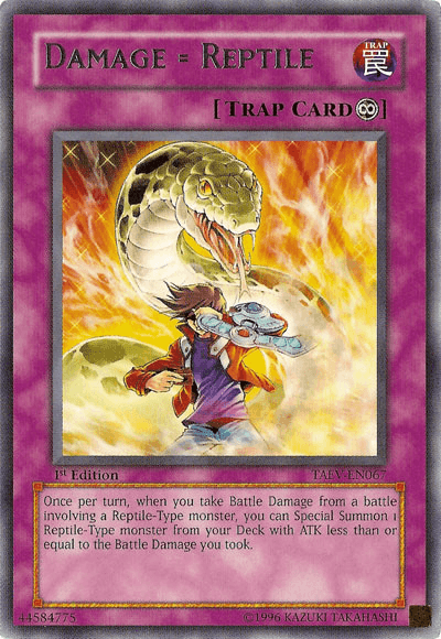 Damage = Reptile [TAEV-EN067] Rare - Josh's Cards