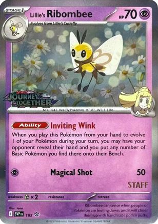 Lillie's Ribombee 183 - SV Scarlet & Violet Promo Cards - Holofoil