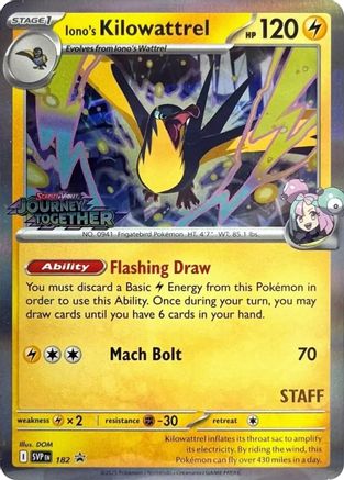 Iono's Kilowattrel 182 - SV Scarlet & Violet Promo Cards - Holofoil