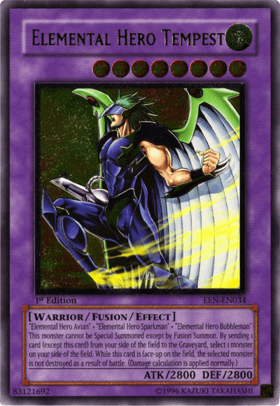 Elemental Hero Tempest [EEN-EN034] Ultimate Rare - Josh's Cards