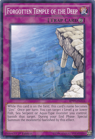 Forgotten Temple of the Deep [BP03-EN216] Shatterfoil Rare - Josh's Cards