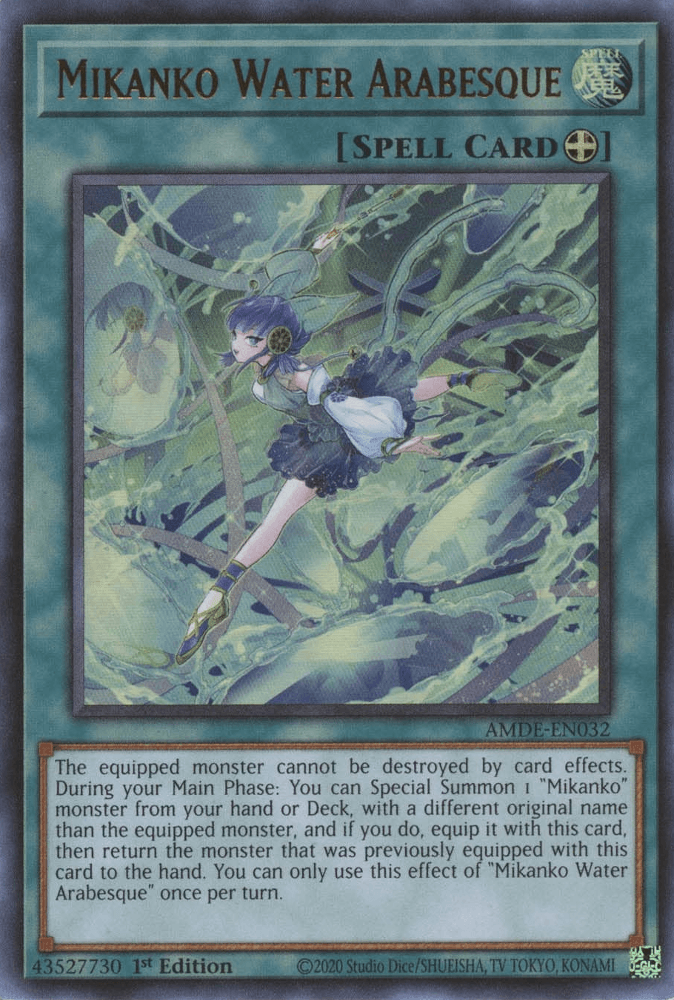 Mikanko Water Arabesque [AMDE-EN032] Ultra Rare - Josh's Cards