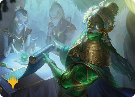 Sibsig Appraiser Art Card (8/54) (Gold-Stamped) (AATDM-008) - Art Series: Tarkir: Dragonstorm