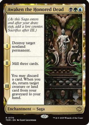 Awaken the Honored Dead (PPTDM-170) - Promo Pack: Tarkir: Dragonstorm Foil