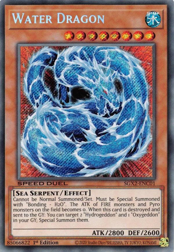 Water Dragon [SGX2-ENC01] Secret Rare - Josh's Cards