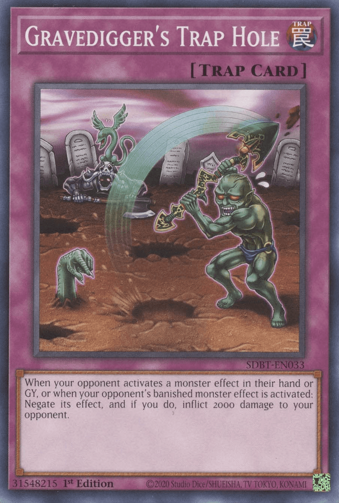 Gravedigger's Trap Hole [SDBT-EN033] Common - Josh's Cards