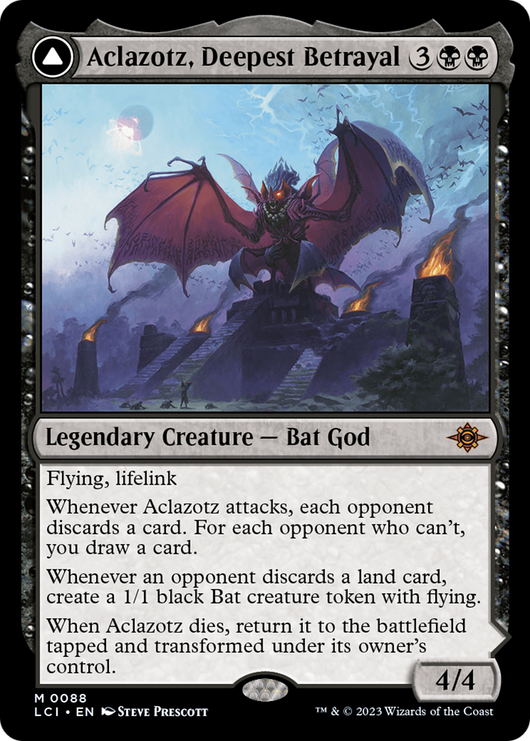Aclazotz, Deepest Betrayal // Temple of the Dead (LCI-088) - The Lost Caverns of Ixalan Foil