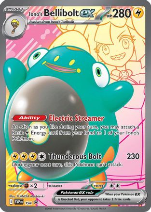 Iono's Bellibolt ex 194 - SV Scarlet & Violet Promo Cards Holofoil