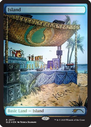 Island (2077) (Rainbow Foil) (SLD-2077) - Secret Lair Drop Series