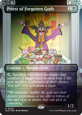 Priest of Forgotten Gods (Rainbow Foil) (SLD-2006) - Secret Lair Drop Series