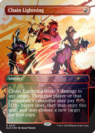 Chain Lightning (2047) (Rainbow Foil) (SLD-2047) - Secret Lair Drop Series