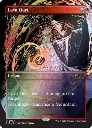 Lava Dart (Rainbow Foil) (SLD-2037) - Secret Lair Drop Series
