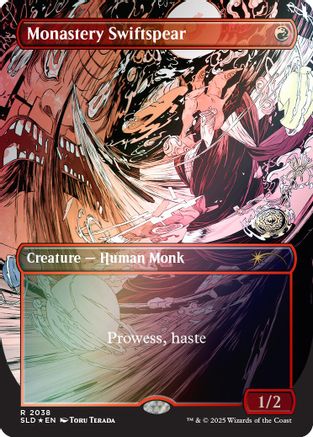 Monastery Swiftspear (2038) (Rainbow Foil) (SLD-2038) - Secret Lair Drop Series