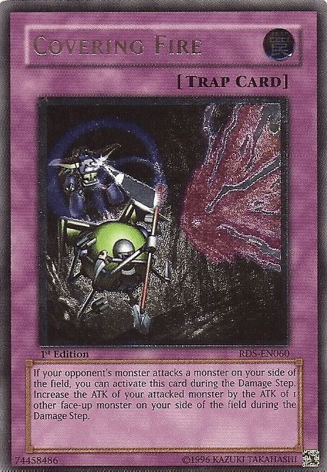 Covering Fire [RDS-EN060] Ultimate Rare - Josh's Cards