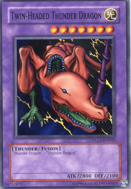 Twin-Headed Thunder Dragon [DLG1-EN043] Common - Josh's Cards