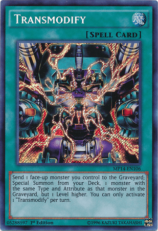 Transmodify [MP14-EN106] Secret Rare - Josh's Cards