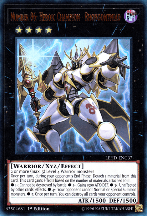 Number 86: Heroic Champion - Rhongomyniad [LEHD-ENC37] Ultra Rare - Josh's Cards