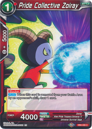Pride Collective Zoiray (DB2-026) [Divine Multiverse] Parallel Foil