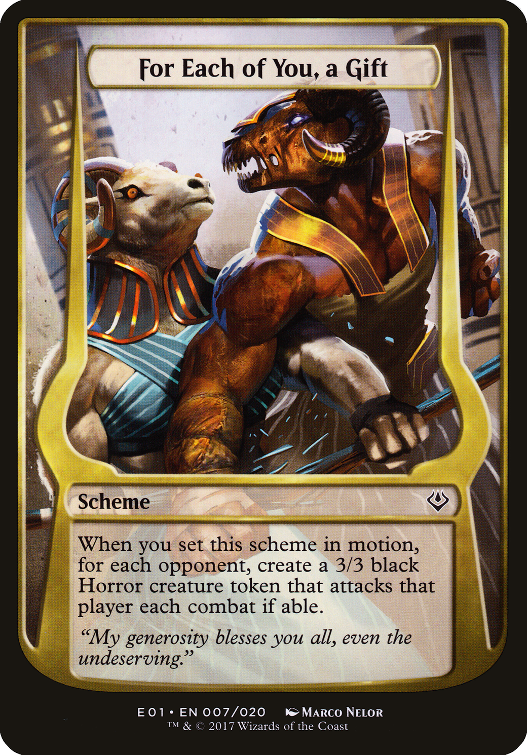 For Each of You, a Gift (OVER-07★) - Archenemy: Nicol Bolas Schemes