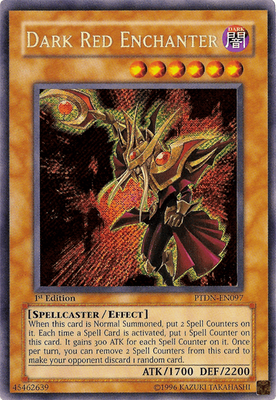 Dark Red Enchanter [PTDN-EN097] Secret Rare - Josh's Cards