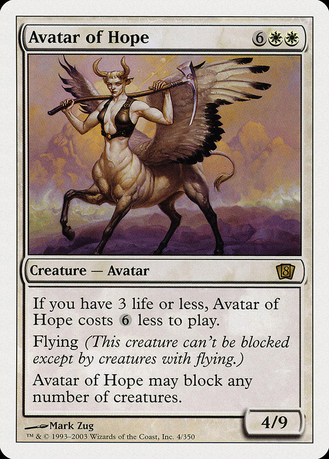 Avatar of Hope [Eighth Edition] Foil
