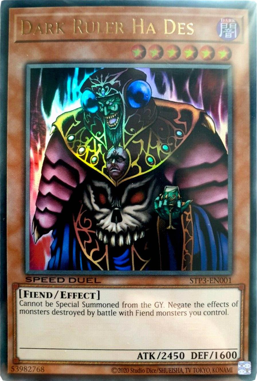Dark Ruler Ha Des [STP3-EN001] Ultra Rare - Josh's Cards