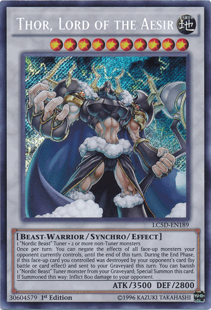 Thor, Lord of the Aesir [LC5D-EN189] Secret Rare - Josh's Cards