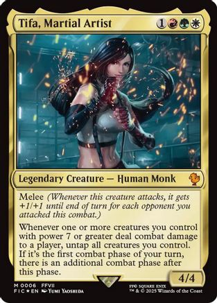 Tifa, Martial Artist (FIC-006) - Commander: FINAL FANTASY Foil