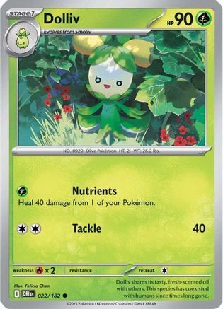 Dolliv 022 - SV10 Destined Rivals - Reverse Holofoil