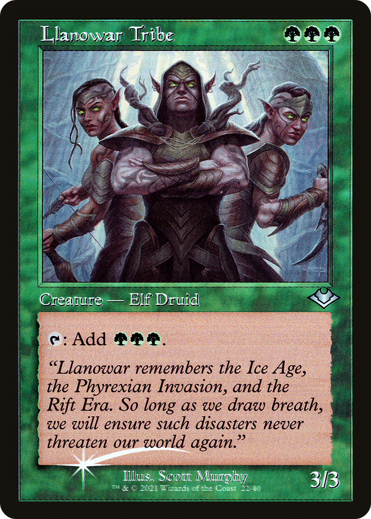 Llanowar Tribe (MH1-022) - Modern Horizons 1 Timeshifts Foil