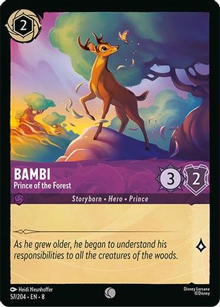 Bambi - Prince of the Forest (57/204) - Reign of Jafar Cold Foil