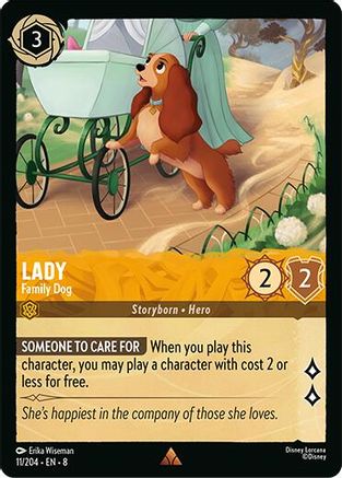 Lady - Family Dog (11/204) - Reign of Jafar Cold Foil
