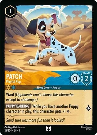 Patch - Playful Pup (25/204) - Reign of Jafar Cold Foil