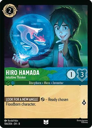 Hiro Hamada - Intuitive Thinker (106/204) - Reign of Jafar Cold Foil