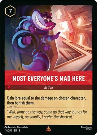 Most Everyone's Mad Here (151/204) - Reign of Jafar Cold Foil