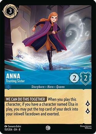 Anna - Trusting Sister (157/204) - Reign of Jafar Cold Foil
